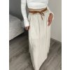 Sukně dlouhá dámská LEILA (S/M/L ONE SIZE) ITALSKÁ MÓDA IM722063/DUR (Velikost S/M/L, Barva béžová)