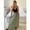 Sukně dlouhá dámská LEILA (S/M/L ONE SIZE) ITALSKÁ MÓDA IM722063/DUR (Velikost S/M/L, Barva béžová)