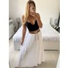 Sukně dlouhá dámská LEILA (S/M/L ONE SIZE) ITALSKÁ MÓDA IM722063/DUR (Velikost S/M/L, Barva béžová)