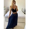Sukně dlouhá dámská LEILA (S/M/L ONE SIZE) ITALSKÁ MÓDA IM722063/DUR (Velikost S/M/L, Barva béžová)