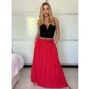 Sukně dlouhá dámská LEILA (S/M/L ONE SIZE) ITALSKÁ MÓDA IM722063/DUR (Velikost S/M/L, Barva béžová)
