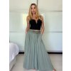 Sukně dlouhá dámská LEILA (S/M/L ONE SIZE) ITALSKÁ MÓDA IM722063/DUR (Velikost S/M/L, Barva béžová)