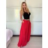 Sukně dlouhá dámská LEILA (S/M/L ONE SIZE) ITALSKÁ MÓDA IM722063/DUR (Velikost S/M/L, Barva béžová)