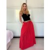 Sukně dlouhá dámská LEILA (S/M/L ONE SIZE) ITALSKÁ MÓDA IM722063/DUR (Velikost S/M/L, Barva béžová)