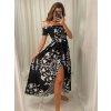 Šaty dlouhé letní carmen přes ramena dámské (S/M/L ONE SIZE) ITALSKÁ MÓDA IMM22UN5350