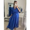 Šaty letní dlouhé krátký rukáv dámské (S/M ONE SIZE) ITALSKÁ MÓDA IMPLM22289900085/DR