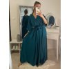 Šaty letní dlouhé krátký rukáv dámské (S/M ONE SIZE) ITALSKÁ MÓDA IMPLM22289900085/DR