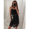 Šaty letní šifonové na ramínka dámské (S/M ONE SIZE) ITALSKÁ MÓDA IMPSH229170/DR