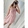 Šaty letní šifonové na ramínka dámské (S/M ONE SIZE) ITALSKÁ MÓDA IMPSH229170/DR