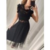 Sukně dlouhá tylová dámská (S/M ONE SIZE) ITALSKÁ MÓDA IMWE222302/DR (Velikost S/M/L, Barva Černá)