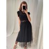 Sukně dlouhá tylová dámská (S/M ONE SIZE) ITALSKÁ MÓDA IMWE222302/DR (Velikost S/M/L, Barva Černá)