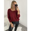 Svetr pletený dlouhý netopýří rukáv dámský (UNI S-L) TURECKÁ MÓDA TM922STAR/DR (Velikost M/L, Barva béžová)