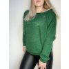 Svetr pletený dlouhý netopýří rukáv dámský (UNI S-L) TURECKÁ MÓDA TM922STAR/DR (Velikost M/L, Barva béžová)