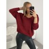 Svetr pletený dlouhý netopýří rukáv dámský (UNI S-L) TURECKÁ MÓDA TM922STAR/DR (Velikost M/L, Barva béžová)