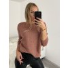Svetr pletený dlouhý netopýří rukáv dámský (UNI S-L) TURECKÁ MÓDA TM922STAR/DR (Velikost M/L, Barva béžová)