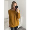 Svetr pletený dlouhý netopýří rukáv dámský (UNI S-L) TURECKÁ MÓDA TM922STAR/DR (Velikost M/L, Barva béžová)
