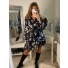 Šaty šifonové dlouhý rukáv dámské (S/M ONE SIZE) ITALSKÁ MÓDA IMWGS223252/DR (Velikost S/M/L, Barva béžová)