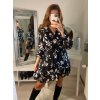 Šaty šifonové dlouhý rukáv dámské (S/M ONE SIZE) ITALSKÁ MÓDA IMWGS223252/DR (Velikost S/M/L, Barva béžová)