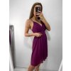 Šaty šifonové elegantní krátké na ramínka dámské (S/M ONE SIZE) ITALSKá MóDA IM922BONA/DR (Velikost S/M/L, Barva zelená)