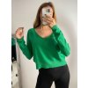 Svetr dlouhý rukáv dámské (S/M ONE SIZE) ITALSKÁ MÓDA IMPBB22Z9083-2/DR (Velikost S/M/L, Barva Černá)