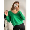 Svetr dlouhý rukáv dámské (S/M ONE SIZE) ITALSKÁ MÓDA IMPBB22Z9083-2/DR (Velikost S/M/L, Barva Černá)