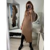 Šaty úpletové dlouhý rukáv dámské (S/M ONE SIZE) ITALSKÁ MÓDA IMWAA223333/DR (Velikost S/M/L, Barva Černá)
