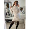 Šaty úpletové carmen s rolákem dlouhý rukáv dámské (S/M ONE SIZE) ITALSKá IM422JK7026/DR (Velikost S/M/L, Barva Černá)