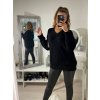 Svetr oversize pletený dlouhý rukáv dámský (S/M ONE SIZE) ITALSKÁ MÓDA IMM222008/DR (Velikost S/M/L, Barva béžová)
