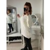 Svetr oversize pletený dlouhý rukáv dámský (S/M ONE SIZE) ITALSKÁ MÓDA IMM222008/DR (Velikost S/M/L, Barva béžová)