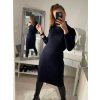 Šaty úpletové dlouhý rukáv dámské (S/M ONE SIZE) ITALSKÁ MÓDA IMWAA22100/DR