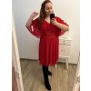 Šaty společenské elegantní krátký rukáv dámské nadrozměr (XL/2XL ONE SIZE) ITALSKÁ MÓDA IMPSH2218025/DR (Velikost XL/2XL, Barva Černá)