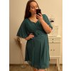Šaty společenské elegantní krátký rukáv dámské nadrozměr (XL/2XL ONE SIZE) ITALSKÁ MÓDA IMPSH2218025/DR (Velikost XL/2XL, Barva Černá)