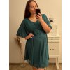 Šaty společenské elegantní krátký rukáv dámské nadrozměr (XL/2XL ONE SIZE) ITALSKÁ MÓDA IMPSH2218025/DR (Velikost XL/2XL, Barva Černá)