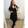 Šaty společenské elegantní šifonové krátký rukáv dámské nadrozměr (XL/2XL ONE SIZE) ITALSKÁ MÓDA IMM22ZO9013/DR
