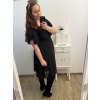 Šaty společenské elegantní šifonové krátký rukáv dámské nadrozměr (XL/2XL ONE SIZE) ITALSKÁ MÓDA IMM22ZO9013/DR