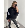 Svetr úpletový oversize s rolákem dlouhý rukáv dámský (S/M/L ONE SIZE) ITALSKá MóDA IM4221262/DR
