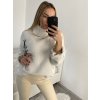 Svetr úpletový oversize s rolákem dlouhý rukáv dámský (S/M/L ONE SIZE) ITALSKá MóDA IM4221262/DR