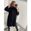 Šaty pletené dlouhý rukáv dámské (L/2XL ONE SIZE) ITALSKÁ MÓDA IMWAA223670/DR (Velikost S/M/L, Barva béžová)