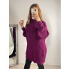 Svetr oversize prodloužený s rolákem dlouhý rukáv dámský (S/M/L ONE SIZE) ITALSKÁ MÓDA IMWGS223723/DR