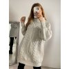 Svetr oversize prodloužený s rolákem dlouhý rukáv dámský (S/M/L ONE SIZE) ITALSKÁ MÓDA IMWGS223723/DR