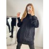 Svetr oversize prodloužený s rolákem dlouhý rukáv dámský (S/M/L ONE SIZE) ITALSKÁ MÓDA IMWGS223723/DR