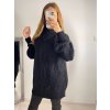Svetr oversize prodloužený s rolákem dlouhý rukáv dámský (S/M/L ONE SIZE) ITALSKÁ MÓDA IMWGS223723/DR