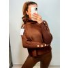Svetr úpletový s rolákem dlouhý rukáv dámský (S/M ONE SIZE) ITALSKÁ MÓDA IMWGS223724/DR (Velikost S/M/L, Barva bílá)