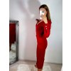 Šaty elegantní dlouhý rukáv dámské (S/M ONE SIZE) ITALSKÁ MÓDA IMWE223781/DR (Velikost S/M/L, Barva Černá)