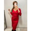 Šaty elegantní dlouhý rukáv dámské (S/M ONE SIZE) ITALSKÁ MÓDA IMWE223788/DR (Velikost S/M/L, Barva Černá)