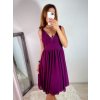 Šaty elegantní společenské na ramínka dámské (S/M ONE SIZE) ITALSKÁ MÓDA IMPSH2280565/DR (Velikost S/M/L, Barva Černá)