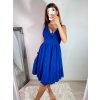 Šaty elegantní společenské na ramínka dámské (S/M ONE SIZE) ITALSKÁ MÓDA IMPSH2280565/DR (Velikost S/M/L, Barva Černá)