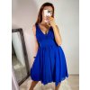 Šaty elegantní společenské na ramínka dámské (S/M ONE SIZE) ITALSKÁ MÓDA IMPSH2280565/DR (Velikost S/M/L, Barva Černá)