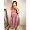 Šaty elegantní společenské na ramínka dámské (S/M ONE SIZE) ITALSKÁ MÓDA IMPSH2280565/DR