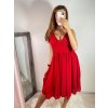 Šaty elegantní společenské na ramínka dámské (S/M ONE SIZE) ITALSKÁ MÓDA IMPSH2280565/DR